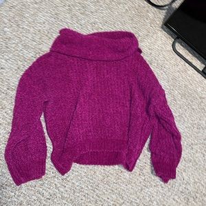EXPRESS cropped turtleneck sweater